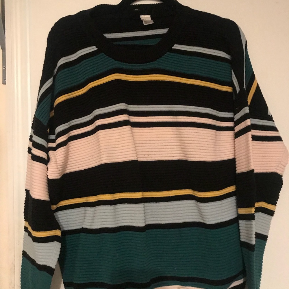 Retro Candy stripped sweater size medium